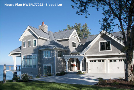 House Plan HWEPL77022 - Sloped Lot